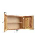 Rustic Shaker 33x24" Wall Cabinet