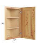 Rustic Shaker 12x30 Wall End Angle Cabinet