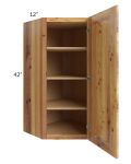 Rustic Shaker 24x42 Diagonal Corner Wall Cabinet