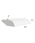 Stratton White Shaker 84" Light Rail Molding