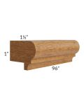 Artisan Walnut Shaker 96" Light Rail Molding