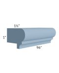 Sky Blue Shaker 96" Light Rail Molding