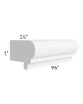 Providence White 96" Light Rail Molding