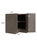 Natural Grey Shaker 36" Lazy Susan Base Cabinet