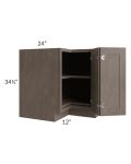 Providence Natural Grey 36" Lazy Susan Base Cabinet 