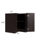 Brazilian Shaker 36" Corner Base Cabinet with 1 Fixed Shelf