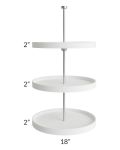 Vienna Plastic Lazy Susan Insert for a 24x36 of 24x42 Diagonal Corner Wall Cabinet