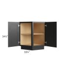 Onyx Black Shaker 24" Base End Angle Cabinet