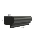 Onyx Black Shaker 8' Light Rail Molding