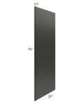 Onyx Black Shaker 24x96 Refrigerator End Panel