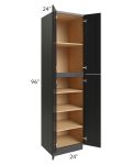 Onyx Black Shaker 24x96 Utility Cabinet