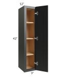 Onyx Black Shaker 09x42 Wall Cabinet