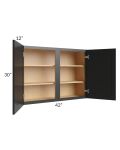 Onyx Black Shaker 42x30 Wall Cabinet