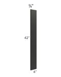 Onyx Black Shaker 6x42 Wall Filler