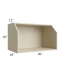 Stratton Khaki Shaker 30x18 Microwave Wall Cabinet 