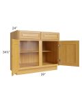 Glazed Praline 39" Base Cabinet