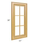 Glazed Praline 15x30 Mullion Glass Door