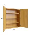 Glazed Praline 36x42 Wall Cabinet
