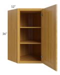 Glazed Praline 24x36 Diagonal Corner Wall Cabinet