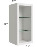 Vienna Cloud 15x30 Wall Cabinet (No Door) To Be Used With A Glass Door