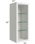 Vienna Cloud 15x36 Wall Cabinet (No Door) To Be Used With A Glass Door