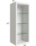 Vienna Cloud 18x42 Wall Cabinet (No Door) To Be Used With A Glass Door