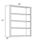 24x42 Wall Cabinet (No Doors) To Be Used With Glass Doors