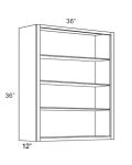 Vienna 36x36 Wall Cabinet (No Doors) To Be Used With Glass Doors