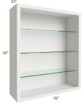 Vienna Cloud 36x42 Wall Cabinet (No Doors) To Be Used With Glass Doors