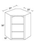 27x30 Corner Wall Cabinet (No Door) To Be Used With A Glass Door