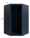 27x42 Corner Wall Cabinet (No Door) To Be Used With A Glass Door