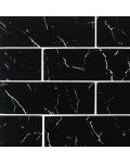 Nero Marquina Glass 3 x 9 x 8mm Tile