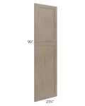 Cobblestone Grey 90" Tall Decorative End Panel