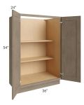 Cobblestone Grey 36x54 Split Pantry Base Cabinet