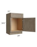 Cobblestone Grey 24" Vanity Sink Base Cabinet