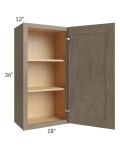 Cobblestone Grey 18x36 Wall Cabinet