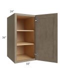 Cobblestone Grey 18x36x24 Split Pantry Wall Cabinet