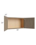 Cobblestone Grey 36x21 Wall Cabinet