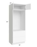 Venetian White Gloss 30x84 Oven Cabinet