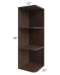 Vienna Kona Brown 12x36 Open End Wall Cabinet