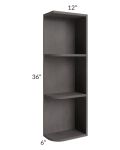 Midtown Dark Grey Shaker 6x36 Open End Wall Cabinet – Right Opening