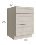 Catalina Mist 24" 3-Drawer Base Cabinet