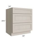 Catalina Mist 30" 3-Drawer Base Cabinet