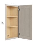 Catalina Mist 12x36 Angle Wall Cabinet