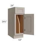 Catalina Mist 12" Tray Divider Base Cabinet