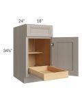 Catalina Mist 18" Base Cabinet with 1 Rollout Tray