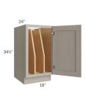 Catalina Mist 18" Full Height Door Tray Divider Base Cabinet