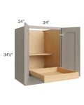 Catalina Mist 24" Full Height Base Cabinet with 1 Rollout Tray