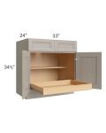 Catalina Mist 33" Base Cabinet with 1 Rollout Tray