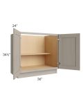 Catalina Mist 36" Full Height Door Base Cabinet